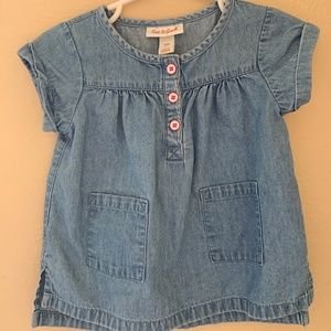 Girls denim oversized shirt